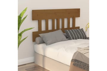 beBasic Sengegavl honningbrun 123,5x3x81 cm heltre furu - Brun - Møbler - Senger - Sengetilbehør & sengegavl - Sengegavl