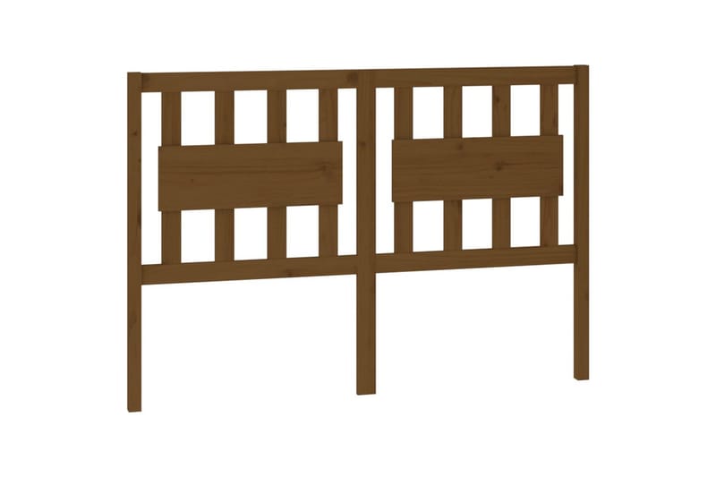 beBasic Sengegavl honningbrun 125,5x4x100 cm heltre furu - Brun - Møbler - Senger - Sengetilbehør & sengegavl - Sengegavl
