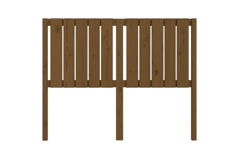beBasic Sengegavl honningbrun 125,5x4x100 cm heltre furu - Brun - Møbler - Senger - Sengetilbehør & sengegavl - Sengegavl