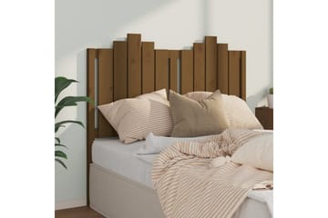 beBasic Sengegavl honningbrun 126x4x100 cm heltre furu - Brun - Møbler - Senger - Sengetilbehør & sengegavl - Sengegavl
