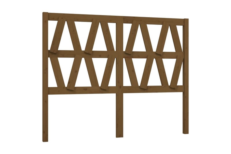 beBasic Sengegavl honningbrun 126x4x100 cm heltre furu - Brun - Møbler - Senger - Sengetilbehør & sengegavl - Sengegavl