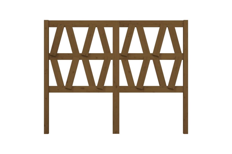 beBasic Sengegavl honningbrun 126x4x100 cm heltre furu - Brun - Møbler - Senger - Sengetilbehør & sengegavl - Sengegavl