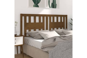 beBasic Sengegavl honningbrun 126x4x100 cm heltre furu - Brun - Møbler - Senger - Sengetilbehør & sengegavl - Sengegavl