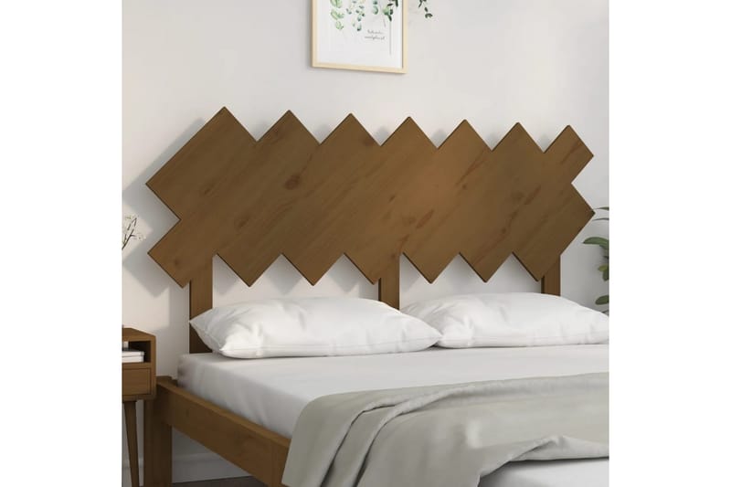 beBasic Sengegavl honningbrun 141x3x80,5 cm heltre furu - Brun - Møbler - Senger - Sengetilbehør & sengegavl - Sengegavl