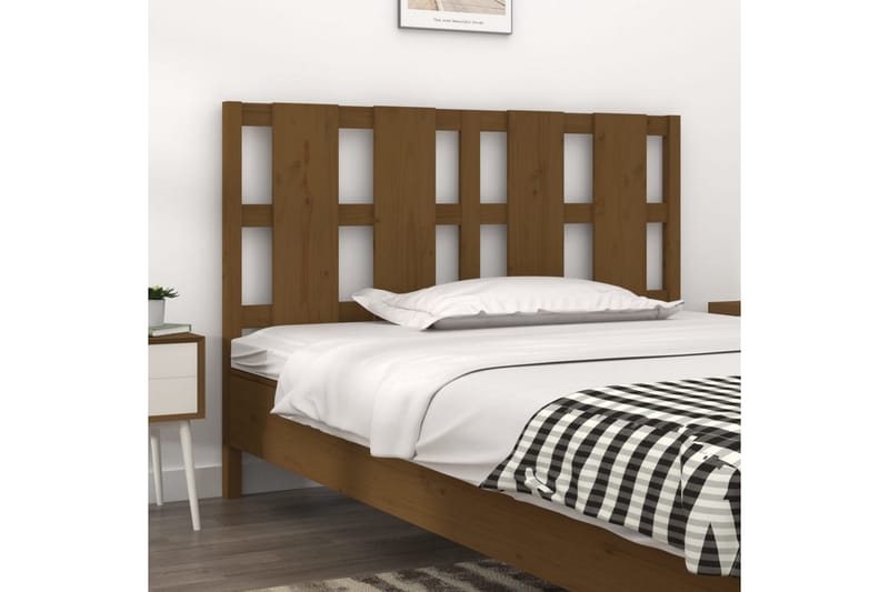 beBasic Sengegavl honningbrun 145,5x4x100 cm heltre furu - Brun - Møbler - Senger - Sengetilbehør & sengegavl - Sengegavl