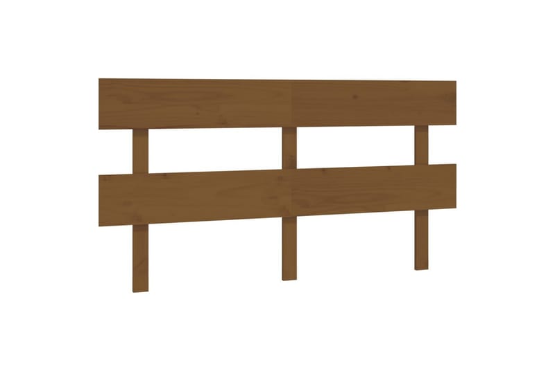 beBasic Sengegavl honningbrun 154x3x81 cm heltre furu - Brun - Sengegavl