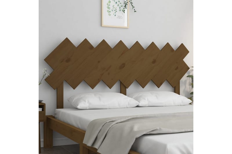 beBasic Sengegavl honningbrun 159,5x3x80,5 cm heltre furu - Brun - Møbler - Senger - Sengetilbehør & sengegavl - Sengegavl