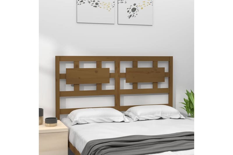 beBasic Sengegavl honningbrun 165,5x4x100 cm heltre furu - Brun - Møbler - Senger - Sengetilbehør & sengegavl - Sengegavl