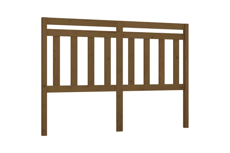 beBasic Sengegavl honningbrun 166x4x100 cm heltre furu - Brun - Møbler - Senger - Sengetilbehør & sengegavl - Sengegavl