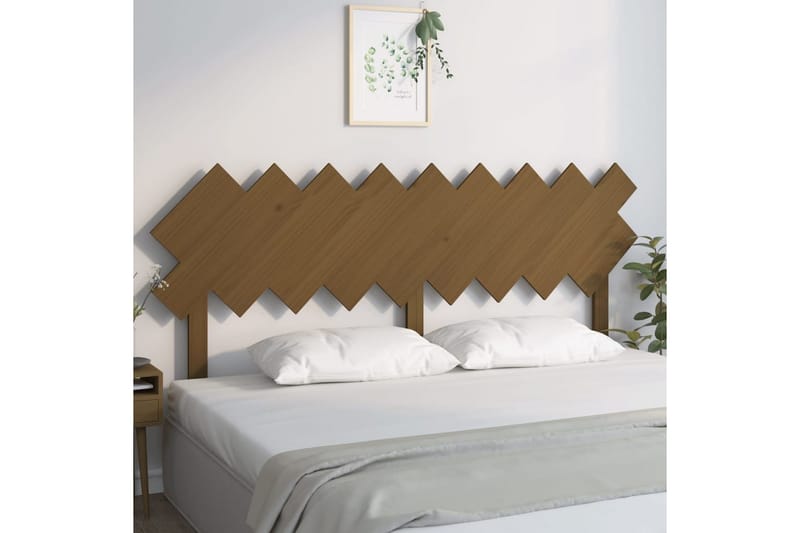 beBasic Sengegavl honningbrun 178x3x80,5 cm heltre furu - Brun - Møbler - Senger - Sengetilbehør & sengegavl - Sengegavl