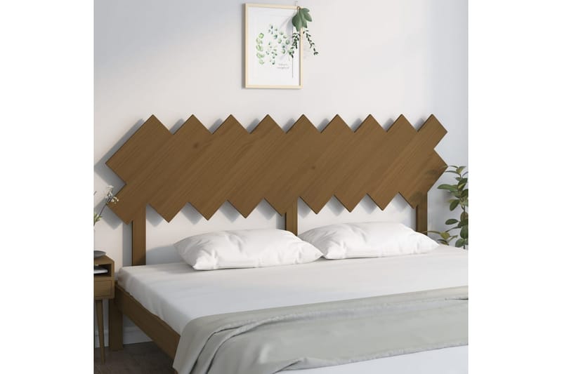 beBasic Sengegavl honningbrun 178x3x80,5 cm heltre furu - Brun - Møbler - Senger - Sengetilbehør & sengegavl - Sengegavl
