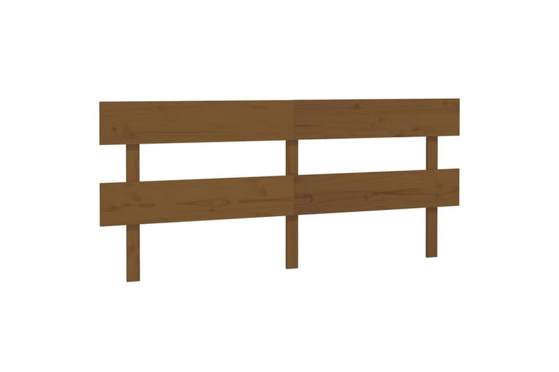 beBasic Sengegavl honningbrun 184x3x81 cm heltre furu - Brun - Sengegavl