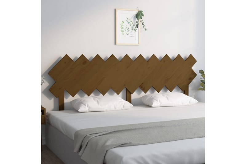 beBasic Sengegavl honningbrun 196x3x80,5 cm heltre furu - Brun - Møbler - Senger - Sengetilbehør & sengegavl - Sengegavl
