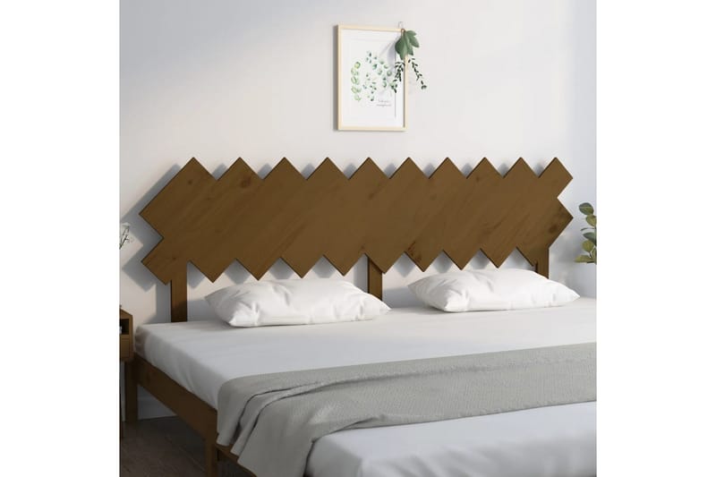 beBasic Sengegavl honningbrun 196x3x80,5 cm heltre furu - Brun - Møbler - Senger - Sengetilbehør & sengegavl - Sengegavl