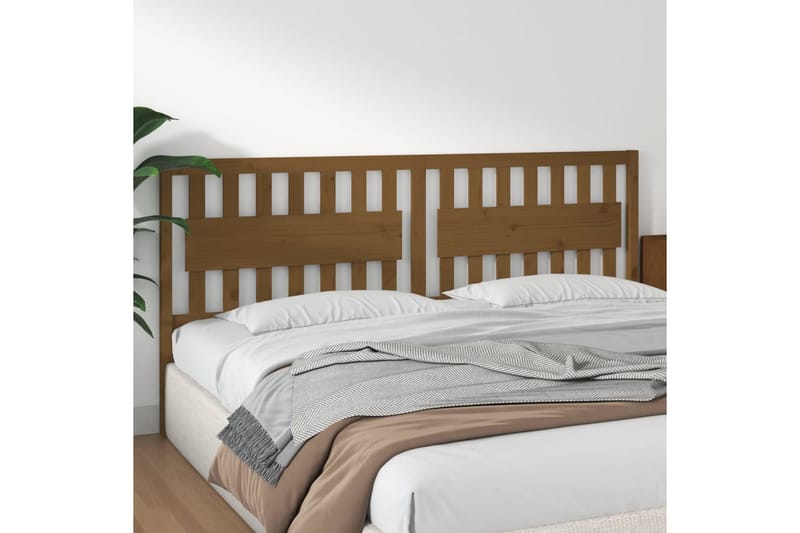 beBasic Sengegavl honningbrun 205,5x4x100 cm heltre furu - Brun - Møbler - Senger - Sengetilbehør & sengegavl - Sengegavl