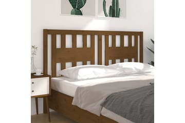 beBasic Sengegavl honningbrun 206x4x100 cm heltre furu - Brun - Møbler - Senger - Sengetilbehør & sengegavl - Sengegavl