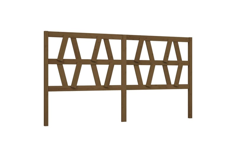 beBasic Sengegavl honningbrun 206x4x100 cm heltre furu - Brun - Møbler - Senger - Sengetilbehør & sengegavl - Sengegavl