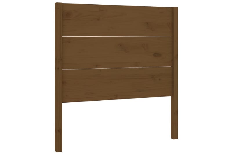 beBasic Sengegavl honningbrun 81x4x100 cm heltre furu - Brun - Sengegavl