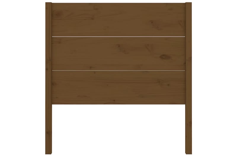 beBasic Sengegavl honningbrun 81x4x100 cm heltre furu - Brun - Sengegavl