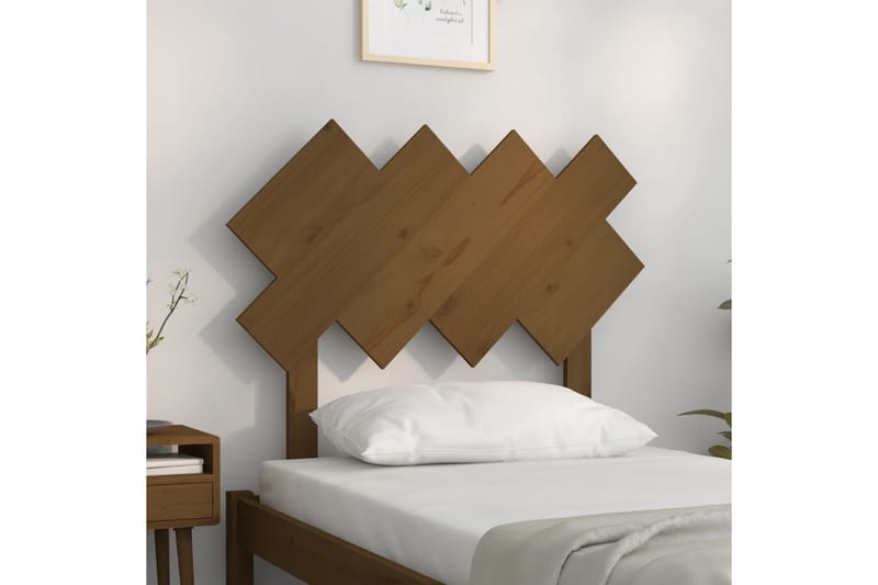 beBasic Sengegavl honningbrun 92x3x81 cm heltre furu - Brun - Møbler - Senger - Sengetilbehør & sengegavl - Sengegavl