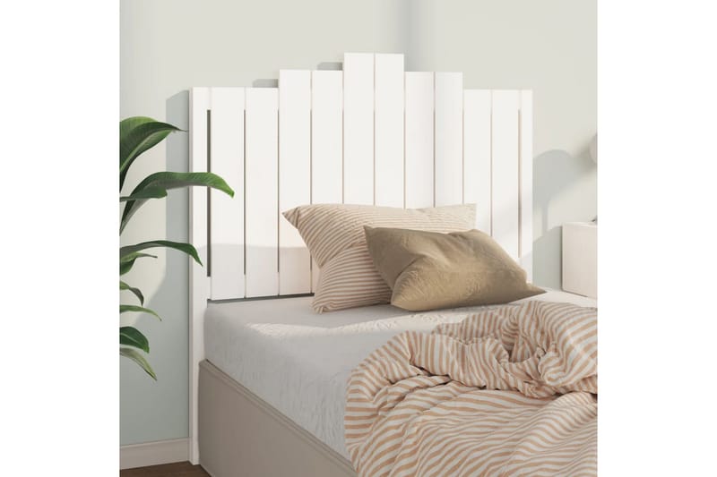 beBasic Sengegavl hvit 106x4x110 cm heltre furu - Hvit - Møbler - Senger - Sengetilbehør & sengegavl - Sengegavl