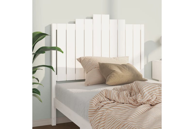 beBasic Sengegavl hvit 106x4x110 cm heltre furu - Hvit - Møbler - Senger - Sengetilbehør & sengegavl - Sengegavl