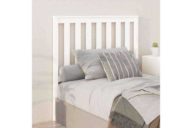 beBasic Sengegavl hvit 106x6x101 cm heltre furu - Hvit - Møbler - Senger - Sengetilbehør & sengegavl - Sengegavl