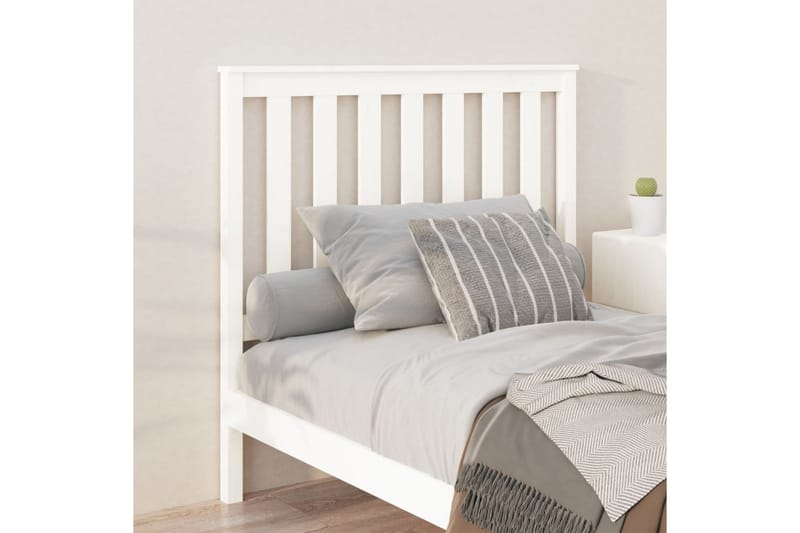 beBasic Sengegavl hvit 106x6x101 cm heltre furu - Hvit - Møbler - Senger - Sengetilbehør & sengegavl - Sengegavl