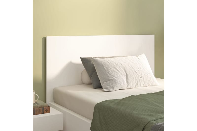 beBasic Sengegavl hvit 120x1,5x80 cm konstruert tre - Hvit - Møbler - Senger - Sengetilbehør & sengegavl - Sengegavl