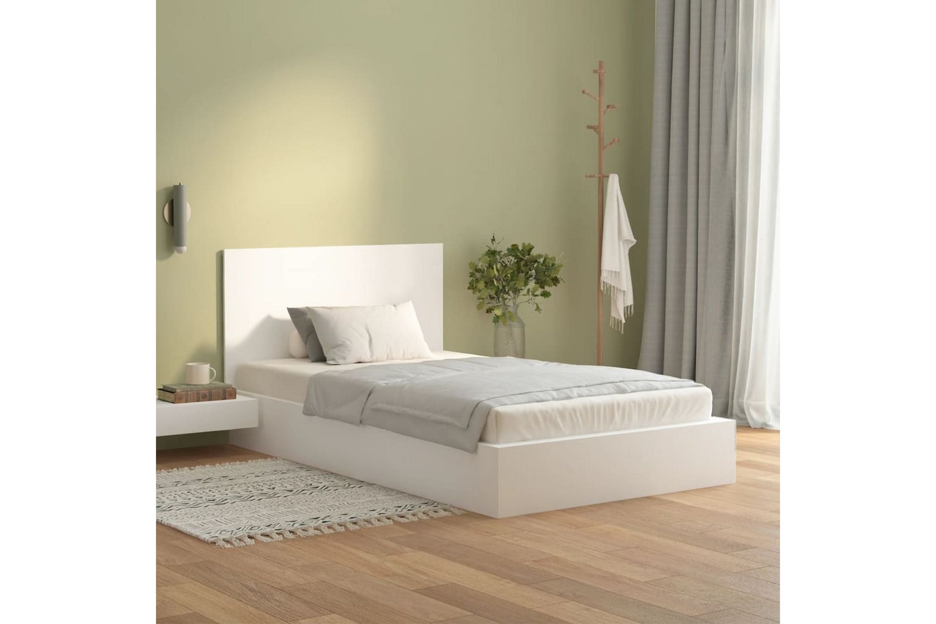 beBasic Sengegavl hvit 120x1,5x80 cm konstruert tre - Hvit - Møbler - Senger - Sengetilbehør & sengegavl - Sengegavl
