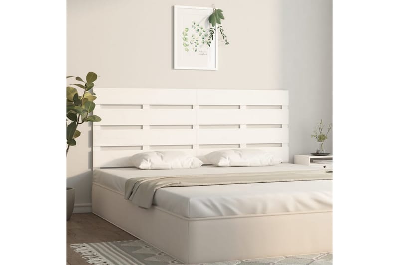 beBasic Sengegavl hvit 120x3x80cm heltre furu - Hvit - Møbler - Senger - Sengetilbehør & sengegavl - Sengegavl