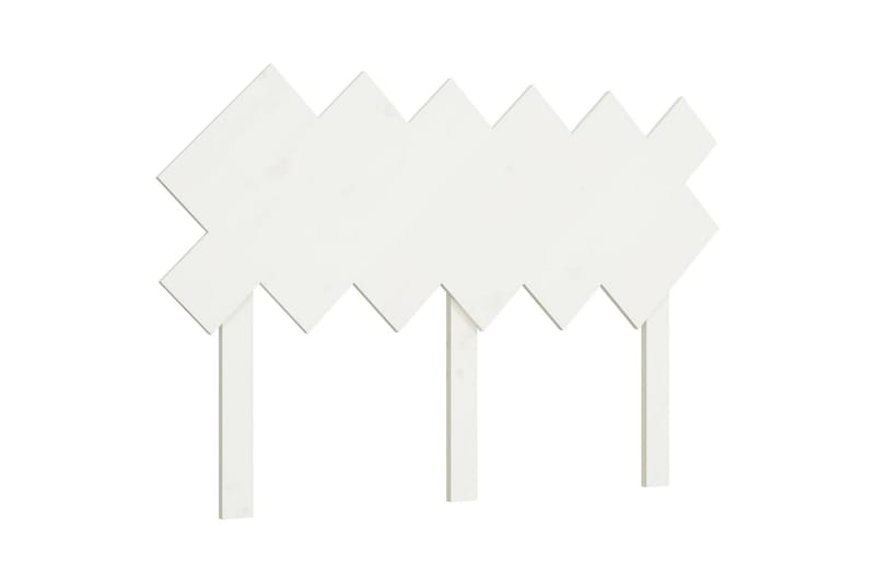 beBasic Sengegavl hvit 122,5x3x80,5 cm heltre furu - Hvit - Møbler - Senger - Sengetilbehør & sengegavl - Sengegavl