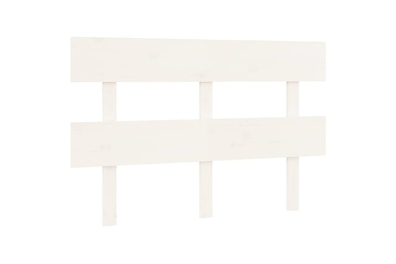 beBasic Sengegavl hvit 124x3x81 cm heltre furu - Hvit - Møbler - Senger - Sengetilbehør & sengegavl - Sengegavl