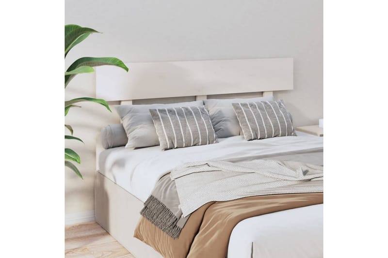 beBasic Sengegavl hvit 124x3x81 cm heltre furu - Hvit - Møbler - Senger - Sengetilbehør & sengegavl - Sengegavl