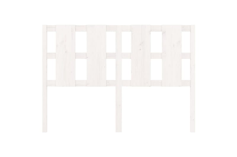 beBasic Sengegavl hvit 125,5x4x100 cm heltre furu - Hvit - Møbler - Senger - Sengetilbehør & sengegavl - Sengegavl