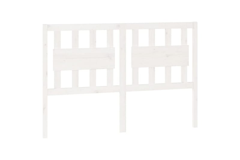 beBasic Sengegavl hvit 125,5x4x100 cm heltre furu - Hvit - Møbler - Senger - Sengetilbehør & sengegavl - Sengegavl