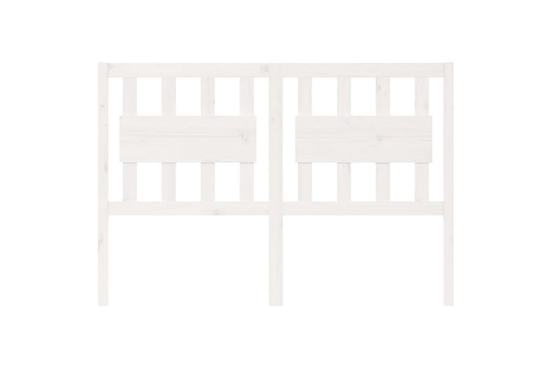 beBasic Sengegavl hvit 125,5x4x100 cm heltre furu - Hvit - Møbler - Senger - Sengetilbehør & sengegavl - Sengegavl