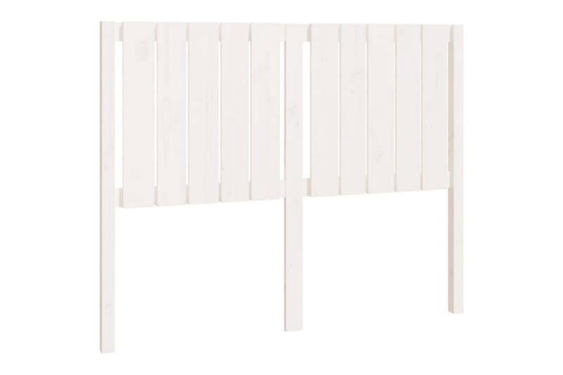 beBasic Sengegavl hvit 125,5x4x100 cm heltre furu - Hvit - Møbler - Senger - Sengetilbehør & sengegavl - Sengegavl