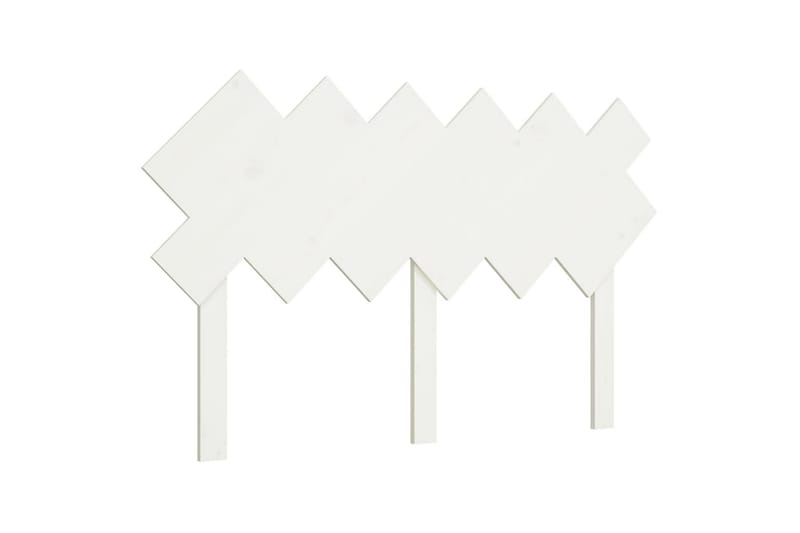 beBasic Sengegavl hvit 132x3x81 cm heltre furu - Hvit - Møbler - Senger - Sengetilbehør & sengegavl - Sengegavl