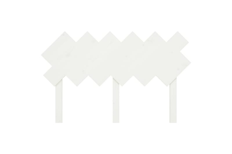 beBasic Sengegavl hvit 132x3x81 cm heltre furu - Hvit - Møbler - Senger - Sengetilbehør & sengegavl - Sengegavl