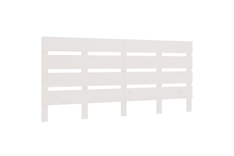 beBasic Sengegavl hvit 135x3x80 cm heltre furu - Hvit - Sengegavl