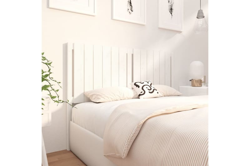 beBasic Sengegavl hvit 140,5x4x100 cm heltre furu - Hvit - Møbler - Senger - Sengetilbehør & sengegavl - Sengegavl