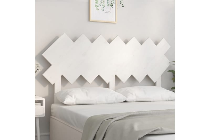 beBasic Sengegavl hvit 141x3x80,5 cm heltre furu - Hvit - Møbler - Senger - Sengetilbehør & sengegavl - Sengegavl