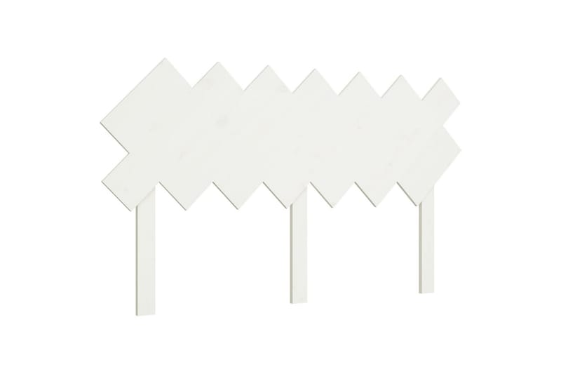 beBasic Sengegavl hvit 141x3x80,5 cm heltre furu - Hvit - Møbler - Senger - Sengetilbehør & sengegavl - Sengegavl