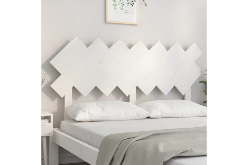 beBasic Sengegavl hvit 141x3x80,5 cm heltre furu - Hvit - Møbler - Senger - Sengetilbehør & sengegavl - Sengegavl