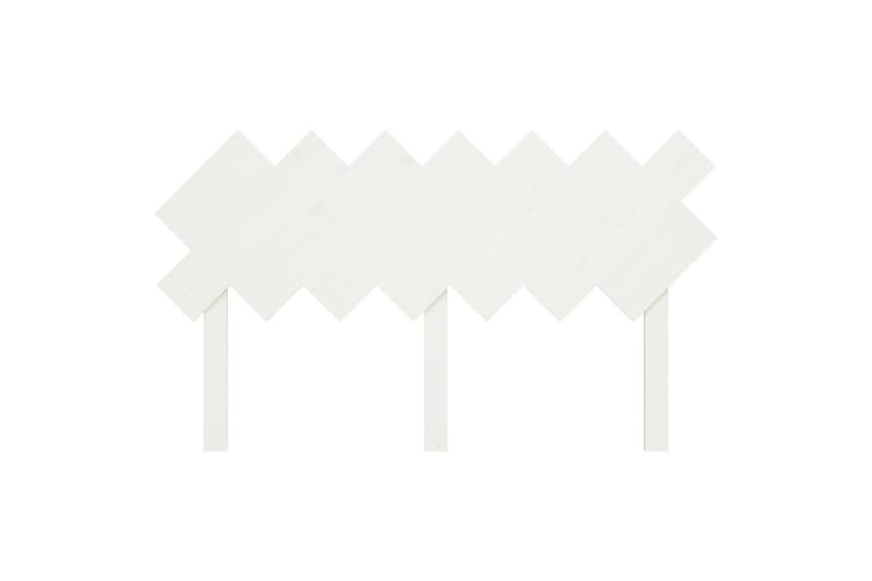 beBasic Sengegavl hvit 141x3x80,5 cm heltre furu - Hvit - Møbler - Senger - Sengetilbehør & sengegavl - Sengegavl