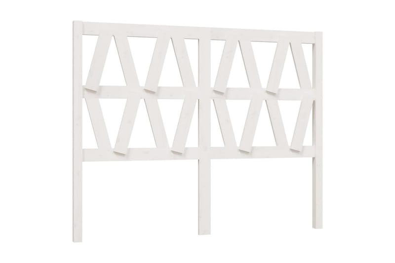 beBasic Sengegavl hvit 141x4x100 cm heltre furu - Hvit - Møbler - Senger - Sengetilbehør & sengegavl - Sengegavl