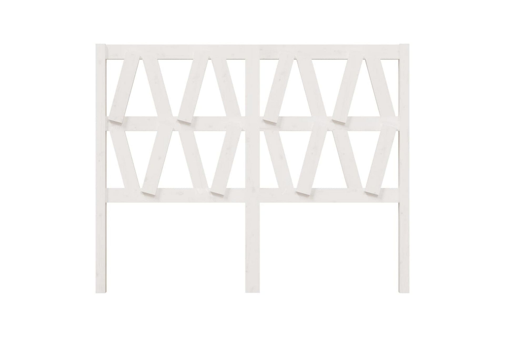 beBasic Sengegavl hvit 141x4x100 cm heltre furu - Hvit - Møbler - Senger - Sengetilbehør & sengegavl - Sengegavl