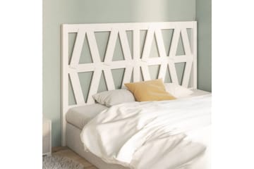 beBasic Sengegavl hvit 141x4x100 cm heltre furu - Hvit - Møbler - Senger - Sengetilbehør & sengegavl - Sengegavl