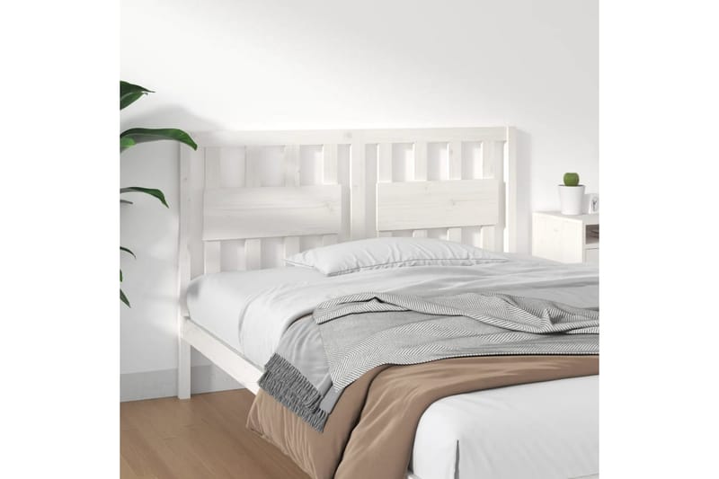 beBasic Sengegavl hvit 145,5x4x100 cm heltre furu - Hvit - Møbler - Senger - Sengetilbehør & sengegavl - Sengegavl